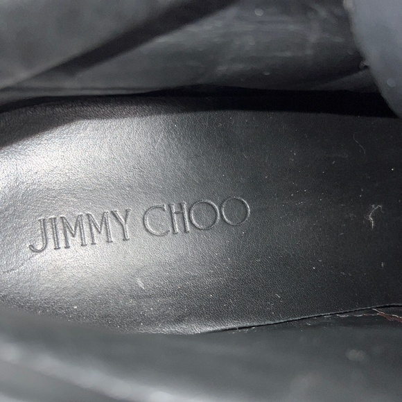 Jimmy Choo Limited Edition Belgravia Leather/Flannel High Tops - EUC - Picture 9 of 14